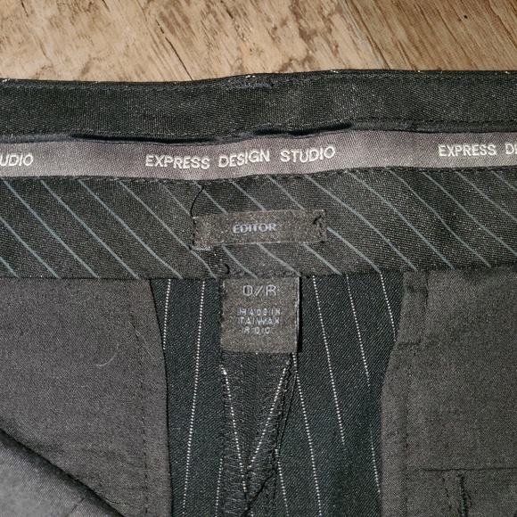 Express Design Studios slacks, pinstripe flared - Picture 4 of 10